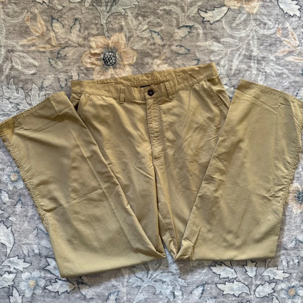 Patagonia Gi III Pants Mens 35 Tan Khaki Hiking Outdoor Travel Performance - Picture 3 of 11